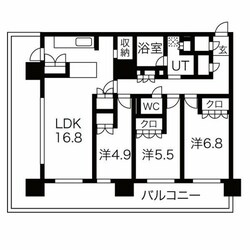 プラウド阪急塚口駅前の物件間取画像